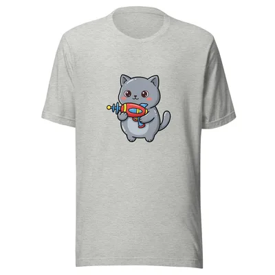Galactic Kitty Adventure Tee - front - mockup