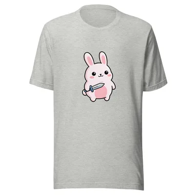 Sword-Wielding Bunny Tee - front - mockup