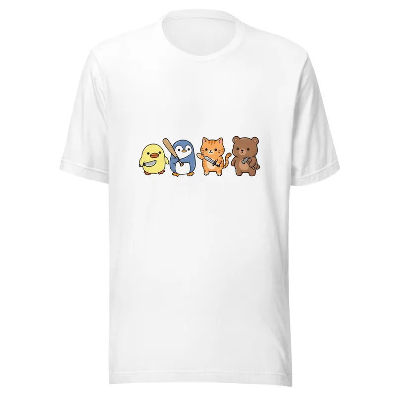 Adventurous Animal Squad Tee, front view
