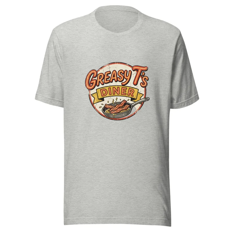 Retro Greasy T's Tee, front view