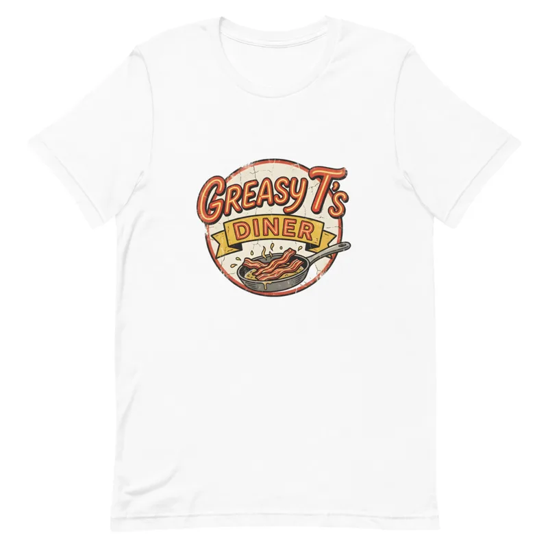 Retro Greasy T's Tee, front view