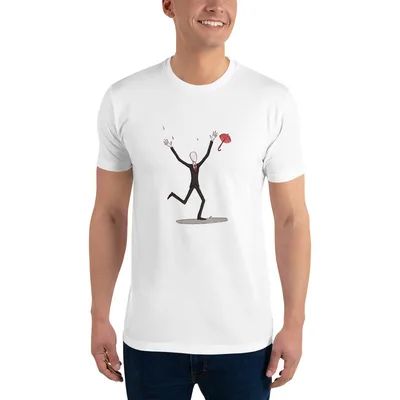 Whimsical Gentleman Splash Tee - front - mockup