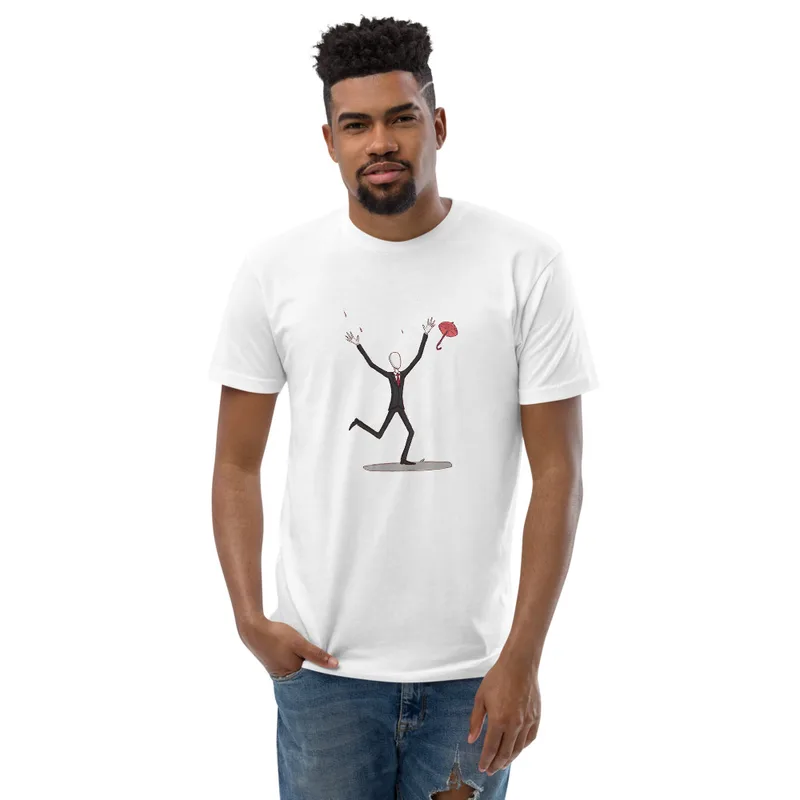 Whimsical Gentleman Splash Tee, front view