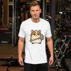Hammer Time Hamster Tee, front view — cartoon hamster with a determined scowl wielding a large hammer