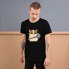 Hammer Time Hamster Tee, front view — cartoon hamster with a determined scowl wielding a large hammer