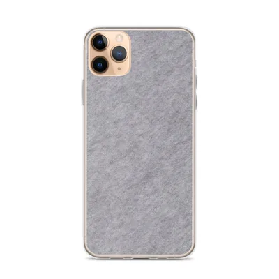 soft heathered silver and light grey mist texture with subtle depth and a smooth felt-like surface on mockup Silver Mist Minimal Clear Case - default view — clear iphone case