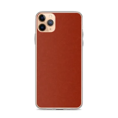 deep crimson red surface with a subtle crackled lacquer texture pattern in tonal dark red on a warm scarlet background on mockup Crimson Ember Clear Case - default view — clear iphone case