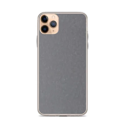 woven chambray fabric texture in muted steel blue and warm gray tones with subtle color variation throughout on mockup Steel Blue Chambray Clear Case - default view — clear iphone case