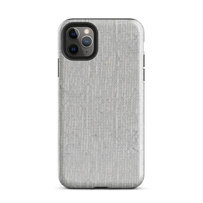 close-up of a light gray ribbed concrete surface with subtle vertical striations and organic weathered variation on Glossy Stone Gray Ribbed Texture Tough Case for iPhone - default view — protective iphone case