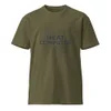 Army Meat Computer Unisex Tee — bold black text reading Meat Computer inside a circle merging branching neuron dendrites