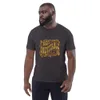 Anthracite Not Inevitable Peace Retro Tee, front view — bold 70s psychedelic lettering reading Not Inevitable with a peace