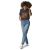 Anthracite Not Inevitable Peace Retro Tee, front view — bold 70s psychedelic lettering reading Not Inevitable with a peace