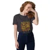 Anthracite Not Inevitable Peace Retro Tee, front view — bold 70s psychedelic lettering reading Not Inevitable with a peace