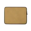Golden Hour Minimalist Laptop Sleeve — smooth warm golden ochre surface with subtle painterly tonal variation