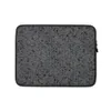 Dark Chain Mail Armor Laptop Sleeve — close-up seamless chain mail pattern in charcoal and dark gray with interlocking