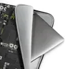 Circuit City Tech Laptop Sleeve — overhead schematic of dense industrial circuitry with cooling fans, processor nodes