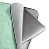 Mint Crystal Geometry Laptop Sleeve — low-poly crystal pattern of soft mint, aqua, and pearl triangles forming a faceted