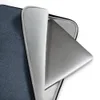Dark Denim Classic Laptop Sleeve — close-up texture of dark navy denim fabric with subtle vertical grain and natural thread