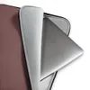 Vintage Mauve Canvas Laptop Sleeve — uniform deep mauve canvas texture with subtle woven dot pattern in a warm burgundy-rose