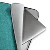 Teal Knit Texture Laptop Sleeve — seamless teal knitted fabric texture with tonal variation mimicking hand-crafted wool