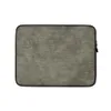 Taupe Woven Earth Texture Laptop Sleeve — close-up woven textile texture in layered taupe and charcoal tones with a fine