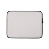 Canvas Clean Slate Minimalist Laptop Sleeve — plain soft off-white woven canvas texture with subtle light variation