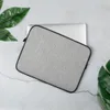 Stone Washed Minimal Laptop Sleeve — stone-washed concrete texture with soft vertical ribbing and organic cloud-like