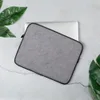 Heather Grey Essential Laptop Sleeve — soft heather grey melange textile texture with subtle tonal variation and a smooth