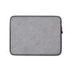 Heather Grey Essential Laptop Sleeve — soft heather grey melange textile texture with subtle tonal variation and a smooth