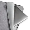 Heather Grey Essential Laptop Sleeve — soft heather grey melange textile texture with subtle tonal variation and a smooth