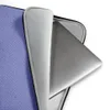 Periwinkle Grid Texture Laptop Sleeve — fine periwinkle and slate blue micro-checkerboard grid with faint organic marks