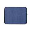 Classic Denim Texture Laptop Sleeve — close-up medium-wash blue denim fabric texture with visible diagonal twill weave