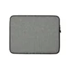 Coastal Weave Texture Laptop Sleeve — tightly woven checkerboard textile pattern in slate teal and warm beige with fine