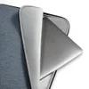 Classic Denim Twill Laptop Sleeve — close-up of a soft blue-grey diagonal twill weave texture resembling worn denim fabric