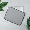 Classic Silver Minimalist Laptop Sleeve — smooth cool-toned silver-gray textile surface with subtle fabric texture