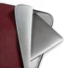 Deep Crimson Velvet Laptop Sleeve — rich marbled crimson and deep wine-red texture with subtle tonal variations on a dark