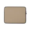 Warm Sand Minimal Laptop Sleeve — smooth warm sandy beige surface with a faint scattered speckle texture in a soft matte