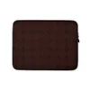 Dark Crimson Lattice Laptop Sleeve — repeating dark burgundy rounded-square grid with small diamond connector nodes