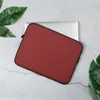 Classic Crimson Solid Laptop Sleeve — flat solid deep crimson red covering the entire surface with no pattern or additional
