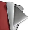 Classic Crimson Solid Laptop Sleeve — flat solid deep crimson red covering the entire surface with no pattern or additional