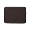 Dark Earth Crackle Texture Laptop Sleeve — seamless dark espresso brown surface with fine crackle and micro-grain texture