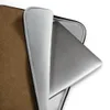 Aged Leather Terrain Laptop Sleeve — close-up crackle pattern resembling aged cognac leather with fine tonal brown fissures