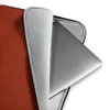 Crimson Terra Texture Laptop Sleeve — tone-on-tone crackle texture pattern in deep burnt crimson red, resembling aged
