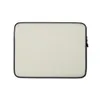 Clean Slate Minimal Laptop Sleeve — solid warm off-white greige field with no pattern, uniform matte tone blending cream