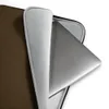 Rich Earth Tone Laptop Sleeve — solid deep chocolate brown with subtle organic surface texture suggesting aged suede or worn