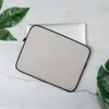 Gray Clean Slate Minimalist Laptop Sleeve — solid soft warm gray surface with a subtle matte texture and no printed imagery