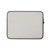 Gray Clean Slate Minimalist Laptop Sleeve — solid soft warm gray surface with a subtle matte texture and no printed imagery