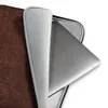 Burgundy Vintage Distressed Leather Laptop Sleeve — close-up distressed leather texture in deep burgundy and warm caramel