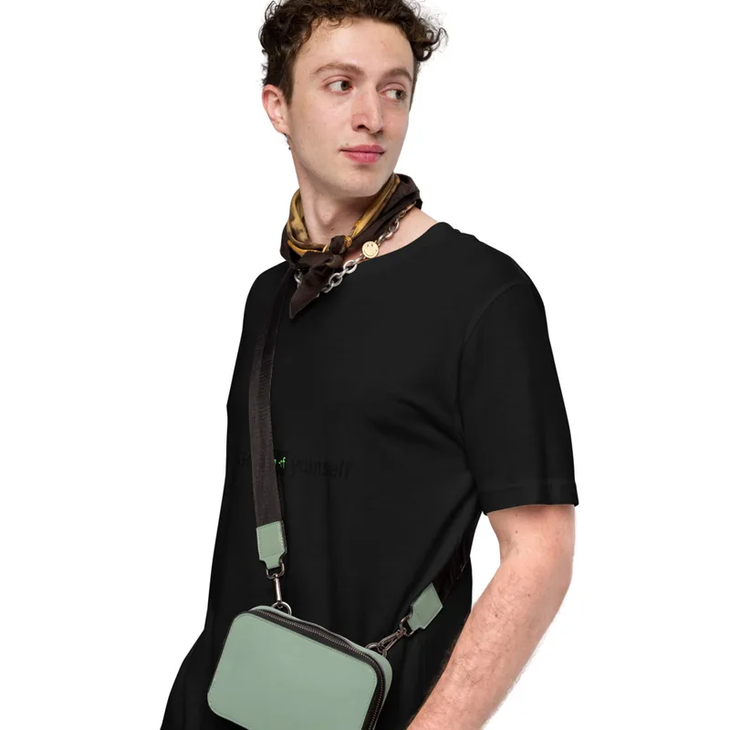 Black Go rm -rf Yourself Tee — bold black text reading Go rm -rf Yourself with a terminal command block in green monospace
