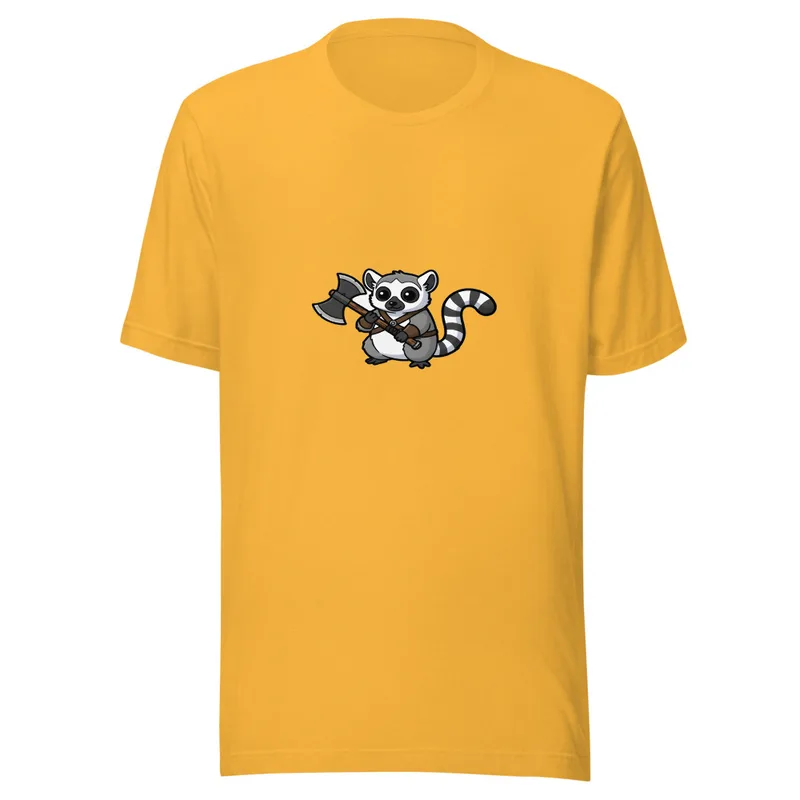 Warrior Lemur Tee mockup 4